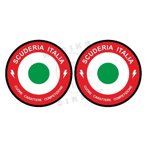 2 SCUDERIA ITALIA stickers for ALFA ROMEO ALFA ROMEO